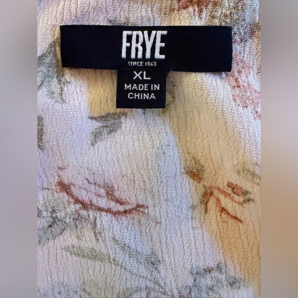 Frye Floral Print Maxi Dress Size XL - Picture 5 of 5